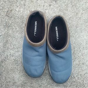 Merrell women’s encore breeze size 7 mule shoe grip sole fabric upper J001422